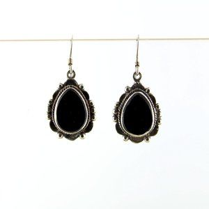 925 Sterling silver and Onyx earrings